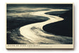 Paul Sinus Wandbild 120x80cm abstrakte Flusslandschaft schwarz weiss Kontrast Natur Kunst Kunstdruck grosses Kunstbild moderne Wanddekoration fuer Wohnzimmer Büro