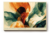 Paul Sinus Wandbild 120x80cm abstrakte Formen modern orange gruen fliessende Linien Kunst Kunstdruck grosses Kunstbild stilvolle Wanddekoration fuer Wohnzimmer Büro Flur