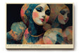 Paul Sinus Wandbild 120x80cm abstrakte Frauenportraets moderne Kunstfigur farbenreiche Illustration stilvolle Wanddekoration fuer Wohnzimmer Atelier Büro