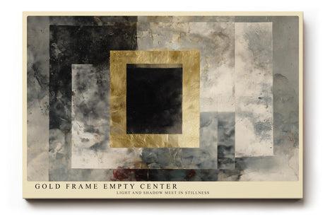 Paul Sinus Wandbild 120x80cm Abstrakte Geometrie mit Goldrahmen Moderne Kunst in Grau Gold Wanddekoration