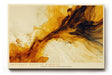 Paul Sinus Wandbild 120x80cm abstrakte goldene Welle modern beige braun Kunst Kunstdruck grosses Kunstbild elegante Wanddekoration fuer Wohnzimmer Büro