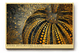 Paul Sinus Wandbild 120x80cm Abstrakte Goldpunkte Struktur Kunst in Schwarz Gold Modernes Design für Wohnzimmer Büro und Galerie