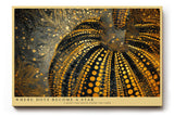 Paul Sinus Wandbild 120x80cm Abstrakte Goldpunkte Struktur Kunst in Schwarz Gold Modernes Design für Wohnzimmer Büro und Galerie