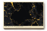 Paul Sinus Wandbild 120x80cm abstrakte Goldstruktur schwarz gold moderne Kunst Marmor Effekt luxuriöse