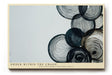 Paul Sinus Wandbild 120x80cm abstrakte Kreise Linien Kunst modern minimalistische Grafik Wanddekoration schwarz beige fuer Wohnzimmer Büro