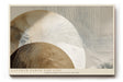 Paul Sinus Wandbild 120x80cm abstrakte Kreise modern beige braun Linienkunst Kunstdruck grosses Kunstbild stilvolle Wanddekoration fuer Wohnzimmer Büro Flur