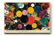 Paul Sinus Wandbild 120x80cm Abstrakte Kreise und Farben Modernes Kunstbild mit kosmischer Komposition fuer kreative Wohnräume