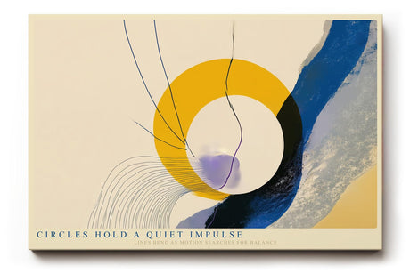 Paul Sinus Wandbild 120x80cm Abstrakte Kreiskomposition mit Linien moderne grafische Kunst