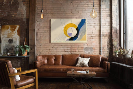 Paul Sinus Wandbild 120x80cm Abstrakte Kreiskomposition mit Linien moderne grafische Kunst