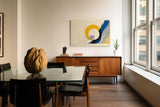 Paul Sinus Wandbild 120x80cm Abstrakte Kreiskomposition mit Linien moderne grafische Kunst