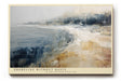 Paul Sinus Wandbild 120x80cm Abstrakte Kueste Landschaft Moderne Kunstmotiv Meer und Strand in sanften Farben