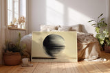 Paul Sinus Wandbild 120x80cm Abstrakte Kugel Geometrische Linien Kunst Minimalistisches Design Schwarz Beige Kunstdruck Poster Grosse Moderne Wanddekoration fuer Wohnzimmer Büro