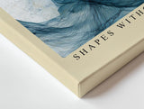 Paul Sinus Wandbild 120x80cm abstrakte Kunst blau schwarz moderne Bewegungskunst Kunstdruck grosses Wandbild 120x80cm elegante Wanddekoration fuer Wohnzimmer Büro