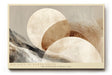 Paul Sinus Wandbild 120x80cm abstrakte Landschaft Erde Toene moderne Formen beige braun minimalistische Kunst Wanddekoration fuer Wohnzimmer Büro