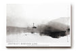 Paul Sinus Wandbild 120x80cm abstrakte Landschaft minimalistisch schwarz weiss moderne Kunst Kunstdruck grosses Kunstbild ruhige Wanddekoration fuer Wohnzimmer Büro