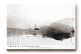 Paul Sinus Wandbild 120x80cm abstrakte Landschaft minimalistisch schwarz weiss moderne Kunst Kunstdruck grosses Kunstbild ruhige Wanddekoration fuer Wohnzimmer Büro