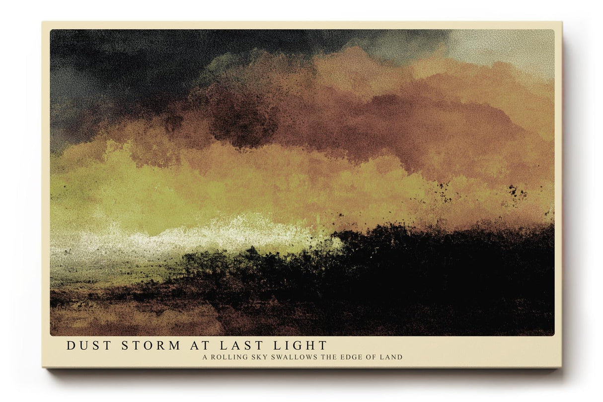 Paul Sinus Wandbild 120x80cm Abstrakte Landschaft Sturm Himmel moderne Natur Kunst Wanddekoration Wohnzimmer Schlafzimmer