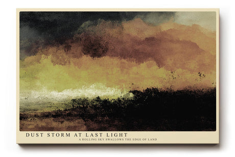 Paul Sinus Wandbild 120x80cm Abstrakte Landschaft Sturm Himmel moderne Natur Kunst Wanddekoration Wohnzimmer Schlafzimmer