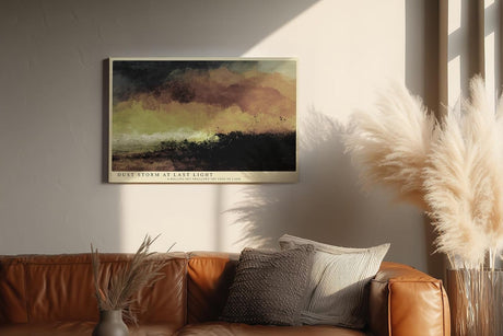 Paul Sinus Wandbild 120x80cm Abstrakte Landschaft Sturm Himmel moderne Natur Kunst Wanddekoration Wohnzimmer Schlafzimmer