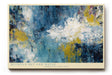 Paul Sinus Wandbild 120x80cm Abstrakte Landschaft zwischen Himmel und Wasser Moderne Kunst in Blau Gold Wanddekoration