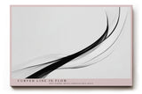 Paul Sinus Wandbild 120x80cm abstrakte Linien modern schwarz weiss minimalistische Kunst dynamische Kurve Kunstdruck stilvolle Wanddekoration fuer Wohnzimmer Büro Flur