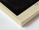 Paul Sinus Wandbild 120x80cm Abstrakte Linienformen in Gold auf dunklem Hintergrund Moderne Minimal Kunst