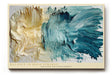 Paul Sinus Wandbild 120x80cm abstrakte Malerei modern blau beige Struktur Kunst Kunstdruck grosses Kunstbild moderne Wanddekoration fuer Wohnzimmer Büro Flur