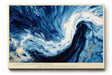 Paul Sinus Wandbild 120x80cm Abstrakte Meereswelle Blau Ozean Kunstmotiv Dynamische Wasserbewegung in moderner Malerei