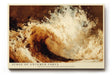 Paul Sinus Wandbild 120x80cm Abstrakte Meereswelle Kraftvolle Ozean Kunst in Braun und Creme fuer Wohnzimmer Büro und moderne Wohnräume