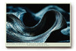 Paul Sinus Wandbild 120x80cm Abstrakte Metall Wellen in Dunkelblau moderne Struktur Kunst elegante Wanddekoration