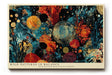 Paul Sinus Wandbild 120x80cm Abstrakte Naturformen Moderne Kunst in Blau Orange und Gold Dynamische Abstraktion fuer Wohnzimmer Büro und Kreativraeume