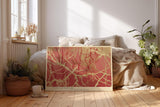 Paul Sinus Wandbild 120x80cm abstrakte Naturstruktur organische Linien rot beige moderne Kunststruktur zeitgenössische