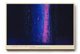 Paul Sinus Wandbild 120x80cm abstrakte Neonfarben in Blau und Pink moderne Lichtkunst mystisches Kunstbild stilvolle Wanddekoration für Wohnzimmer Büro Atelier