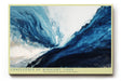 Paul Sinus Wandbild 120x80cm Abstrakte Ozeanwelle in Blau Moderne Meereskunst fuer Wohnzimmer Schlafzimmer und Büro