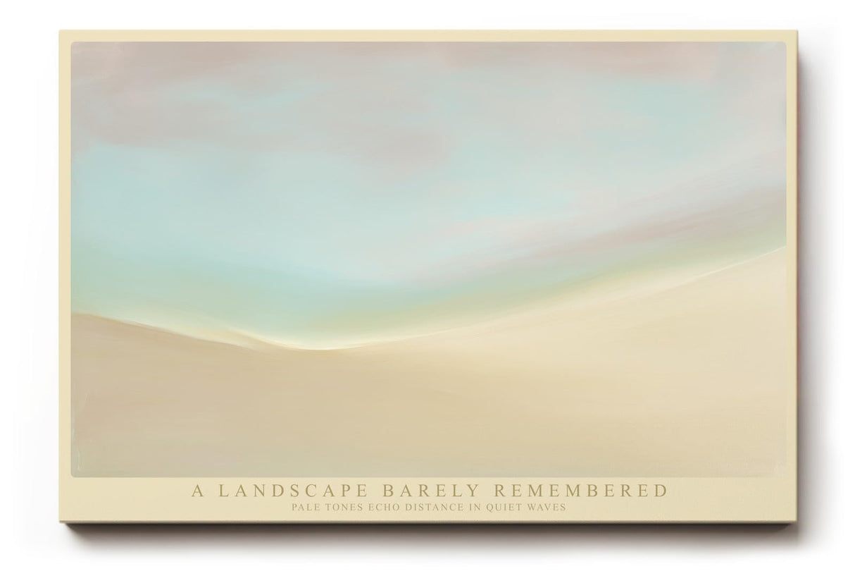 Paul Sinus Wandbild 120x80cm Abstrakte Pastell Landschaft mit sanften Horizonten minimalistische moderne Kunst