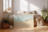Paul Sinus Wandbild 120x80cm Abstrakte Pastell Landschaft mit sanften Horizonten minimalistische moderne Kunst