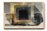 Paul Sinus Wandbild 120x80cm Abstrakte Quadrate im Schatten – Modernes geometrisches Kunstmotiv mit minimalistischem Design