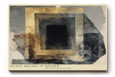 Paul Sinus Wandbild 120x80cm Abstrakte Quadrate im Schatten – Modernes geometrisches Kunstmotiv mit minimalistischem Design