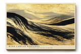 Paul Sinus Wandbild 120x80cm abstrakte Sandduenen gold schwarz moderne Landschaftskunst Kunstdruck grosses Wandbild 120x80cm elegante Natur Wanddekoration fuer Wohnzimmer Büro