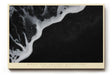 Paul Sinus Wandbild 120x80cm Abstrakte Schwarz Weiss Meeresstruktur moderne Minimal Art Natur Wanddekoration