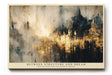Paul Sinus Wandbild 120x80cm abstrakte Stadtlandschaft modern gold grau Kunst Kunstdruck grosses Kunstbild elegante Wanddekoration fuer Wohnzimmer Büro Flur