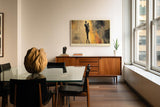 Paul Sinus Wandbild 120x80cm Abstrakte stehende Figur moderne Kunst Poster minimalistisches Menschenbild Kunstdruck Kunstbild für Wohnzimmer Büro Flur Dekoration