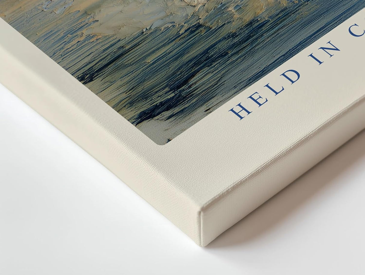 Paul Sinus Wandbild 120x80cm abstrakte Strukturmalerei blau weiss moderne Kunst Kontrastdesign Wanddekoration fuer Wohnzimmer Büro