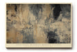 Paul Sinus Wandbild 120x80cm Abstrakte Strukturmalerei in Beige Grau und Schwarz Modernes Kunstbild fuer minimalistische Wohnräume