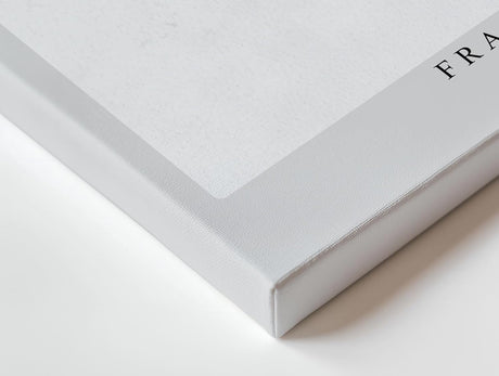 Paul Sinus Wandbild 120x80cm abstrakte Tusche Kunst schwarz weiss modern minimalistisch Kunstdruck grosses Kunstbild elegante Wanddekoration fuer Wohnzimmer Büro Flur