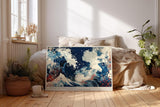 Paul Sinus Wandbild 120x80cm Abstrakte Welle Meer Kunstmotiv Dynamische Meeresbewegung in moderner Farbkomposition
