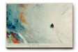 Paul Sinus Wandbild 120x80cm abstrakte Winterlandschaft minimalistische Naturkunst weiss blau modernes Kunstbild stilvolle Wanddekoration fuer Wohnzimmer Büro Flur