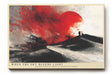 Paul Sinus Wandbild 120x80cm Abstrakte Wueste roter Himmel moderne Landschaft Kunst Wanddekoration minimalistische Natur Szene