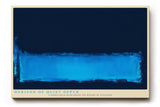 Paul Sinus Wandbild 120x80cm Abstrakter blauer Horizont moderne minimalistische Farbkunst