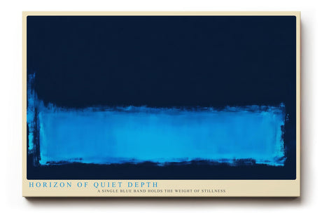 Paul Sinus Wandbild 120x80cm Abstrakter blauer Horizont moderne minimalistische Farbkunst